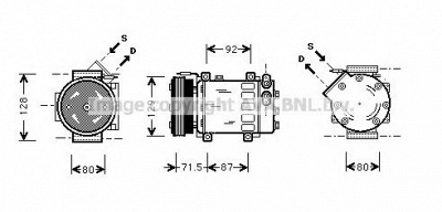 AVA QUALITY COOLING rtk281 -  Компрессор, кондиционер